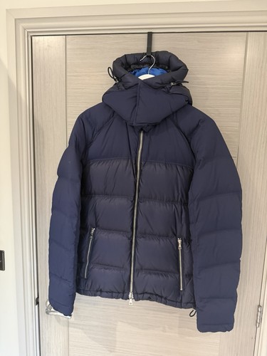 Orlebar brown navy down puffer - brown,