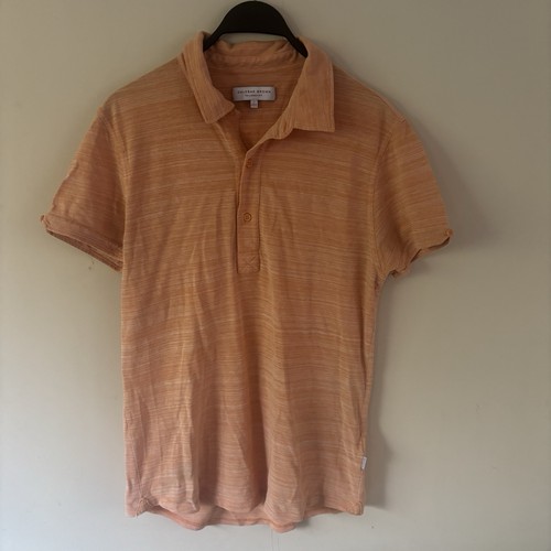 Orlebar brown orange polo - orange,