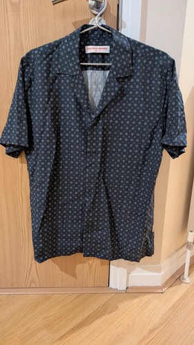 Orlebar brown blue mens shirt - orlebar,